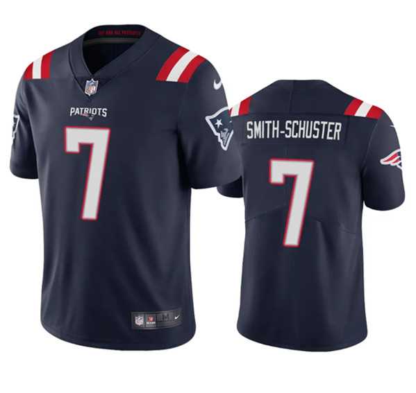 Men & Women & Youth New England Patriots #7 JuJu Smith-Schuster Navy Vapor Untouchable Stitched Football Jersey